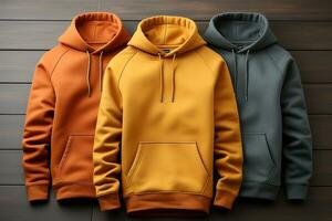 design-mockup-clothes-realistic-3d-rendering-of-blank-hoodies-ai-generated-photo design-mockup-clothes-realistic-3d-rendering-of-blank-hoodies-ai-generated-photo